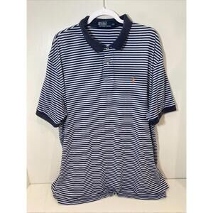Polo Ralph Lauren XXL Short Sleeve Navy/White Polo Shirt
